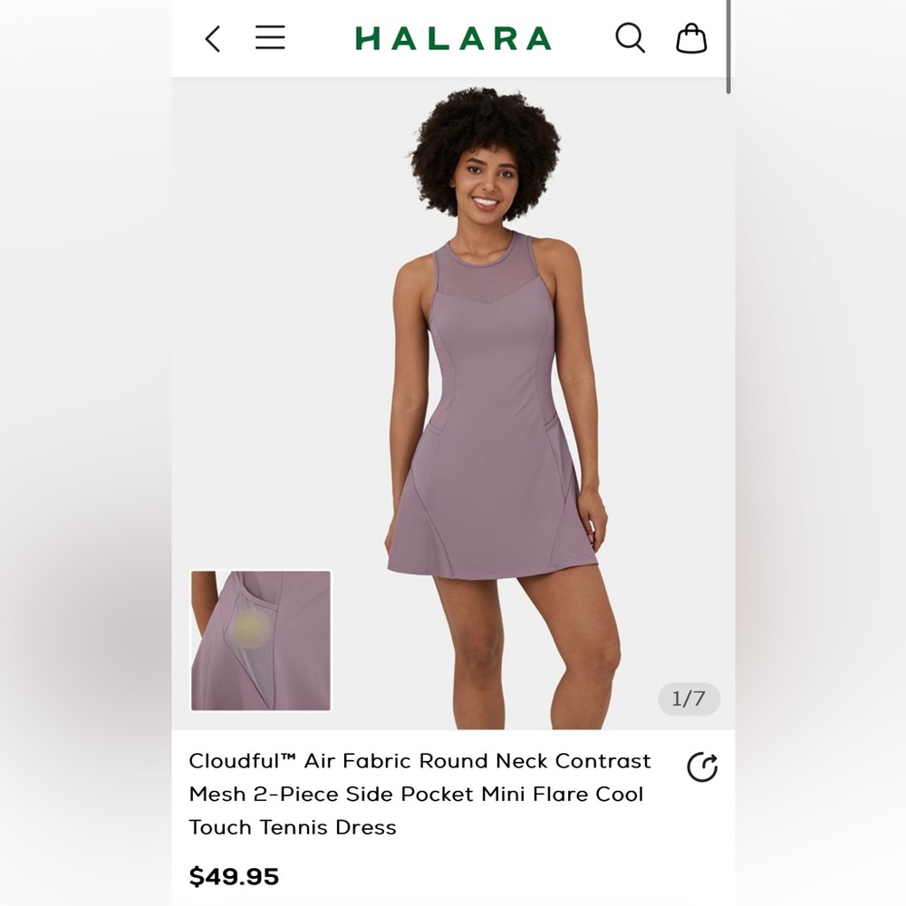 NWT small Halara athletic dress